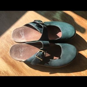 Dansko Green Mary Jane Clogs